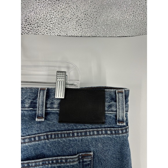 Harley Davidson Vintage Y2K Baggy Bootcut Medium Wash Jeans Embroidered 42x32 - Picture 9 of 10